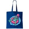 Alien On Flamingo Floaty Funny Tote Bag.jpg