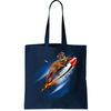 Funny Astronaut Cat Blasting Off In Space Tote Bag.jpg