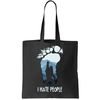 Funny Bigfoot I Hate People Tote Bag.jpg