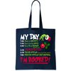 My Day Im Booked Funny Christmas Holiday Tote Bag.jpg