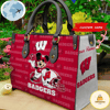 Custom Name Ncaa Wisconsin Badgers Mickey Leather Bag.jpg