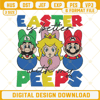 Easter Is Better With My Peeps Super Mario Embroidery Design, Funny Easter Embroidery File.jpg