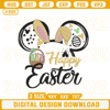 Happy Easter Disney Mouse Ear Embroidery Designs, Disney World Castle Bunny Embroidery Pattern.jpg