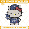 Hello Kitty Los Angeles Dodgers Machine Embroidery Design File.jpg