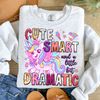 Cute Smart And A Little Bit Dramatic Png, Unicorn Png, Unicorn Design, Cute Unicorn Png, Dramatic Png, Sublimation Designs, Digital Download.jpg