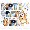 Birthday Girl Red Dog Clipart Elements, Letters Set, Blue Dog Sublimation Party, PNG, Family Matching Shirt1.jpg