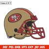 Helmet San Francisco 49ers embroidery design, 49ers embroidery, NFL embroidery, sport embroidery, embroidery design..jpg