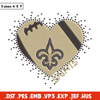 New Orleans Saints Heart embroidery design, New Orleans Saints embroidery, NFL embroidery, logo sport embroidery. (2).jpg