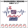 The heartbeat of New York Giants embroidery design, New York Giants embroidery, NFL embroidery, logo sport embroidery..jpg