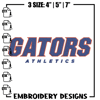 Florida Gators logo embroidery design, NCAA embroidery, Embroidery design, Logo sport embroidery, Sport embroidery.jpg