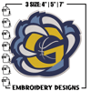 Memphis Grizzlies design embroidery design, NBA embroidery, Sport embroidery, Embroidery design,Logo sport embroidery.jpg