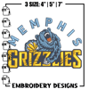 Memphis Grizzlies logo embroidery design, NBA embroidery,Sport embroidery,Embroidery design, Logo sport embroidery..jpg