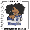 Memphis Tigers girl embroidery design, NCAA embroidery, Embroidery design, Logo sport embroidery, Sport embroidery.jpg