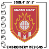 Miami Heat basketball embroidery design,NBA embroidery, Sport embroidery, Embroidery design, Logo sport embroidery.jpg
