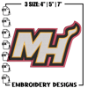 Miami Heat logo embroidery design, NBA embroidery,Sport embroidery, Embroidery design , Logo sport embroidery..jpg