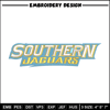 Southern Jaguars logo embroidery design, NCAA embroidery, Embroidery design,Logo sport embroidery,Sport embroidery.jpg