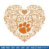 Cemson tigers heart embroidery design, Sport embroidery, logo sport embroidery, Embroidery design,NCAA embroidery.jpg
