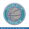 Charlotte Hornets Logo embroidery design, NBA embroidery, Sport embroidery, Embroidery design, Logo sport embroidery..jpg