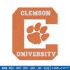 Clemson University logo embroidery design,NCAA embroidery,Sport embroidery,logo sport embroidery,Embroidery design.jpg