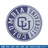 Columbia University logo embroidery design, NCAA embroidery, Sport embroidery,logo sport embroidery,Embroidery design..jpg