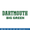 Dartmouth Big Green logo embroidery design, NCAA embroidery, Embroidery design, Logo sport embroidery, Sport embroidery.jpg