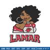 Lamar University girl embroidery design, NCAA embroidery, Embroidery design, Logo sport embroidery,Sport embroidery.jpg