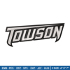 Towson University logo embroidery design, NCAA embroidery, Sport embroidery, logo sport embroidery, Embroidery design.jpg