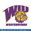 Western Illinois logo embroidery design, Sport embroidery, logo sport embroidery, Embroidery design,NCAA embroidery.jpg