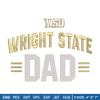 Wright State logo embroidery design, NCAA embroidery, Embroidery design, Logo sport embroidery, Sport embroidery.jpg