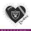 Heart Las Vegas Raiders embroidery design, Raiders embroidery, NFL embroidery, sport embroidery, embroidery design. (2).jpg