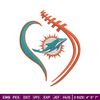Heart Miami Dolphins embroidery design, Miami Dolphins embroidery, NFL embroidery, sport embroidery, embroidery design. (2).jpg
