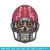 Atlanta Falcons Skull Helmet embroidery design, Falcons embroidery, NFL embroidery, sport embroidery, embroidery design..jpg