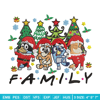 Bluey family Embroidery Design, Bluey Embroidery, Embroidery File, Chrismas Embroidery, Anime shirt, Digital download..jpg