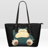 Snorlax Leather Tote Bag.png