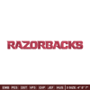 Razorbacks Logo embroidery design, Logo embroidery, Sport embroidery, logo sport embroidery, Embroidery design.jpg