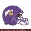 Western Illinois helmet embroidery design, NCAA embroidery, Sport embroidery,Logo sport embroidery,Embroidery design.jpg