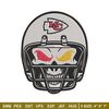 Kansas City Chiefs Skull Helmet embroidery design, Kansas City Chiefs embroidery, NFL embroidery, logo sport embroidery.jpg