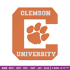 Clemson University logo embroidery design,NCAA embroidery,Sport embroidery,logo sport embroidery,Embroidery design.jpg