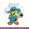 Tweety Nike Embroidery design, Tweety Nike Embroidery, Nike design, Embroidery file, cartoon shirt, Instant download..jpg