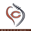 Chicago Bears Heart embroidery design, Chicago Bears embroidery, NFL embroidery, sport embroidery, embroidery design. (3).jpg