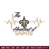 The heartbeat of New Orleans Saints embroidery design, New Orleans Saints embroidery, NFL embroidery, sport embroidery..jpg