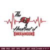 The heartbeat of Tampa Bay Buccaneers embroidery design, Buccaneers embroidery, NFL embroidery, logo sport embroidery..jpg