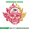 Skull Helmet Kansas City Chiefs embroidery design, Kansas City Chiefs embroidery, NFL embroidery, logo sport embroidery. (2).jpg