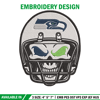 Skull Helmet Seattle Seahawks embroidery design, Seattle Seahawks embroidery, NFL embroidery, logo sport embroidery..jpg