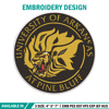 Arkansas Pine Bluff logo embroidery design, NCAA embroidery, Sport embroidery, logo sport embroidery, Embroidery design.jpg