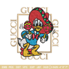 Daisy Donald Duck Gucci Embroidery design, Disney cartoon Embroidery, cartoon design, Embroidery File, Instant download..jpg
