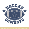 Dallas Cowboys Ball embroidery design, Dallas Cowboys embroidery, NFL embroidery, sport embroidery, embroidery design. (2).jpg