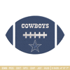 Dallas Cowboys Ball embroidery design, Dallas Cowboys embroidery, NFL embroidery, sport embroidery, embroidery design..jpg