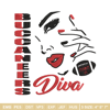 Diva Tampa Bay Buccaneers embroidery design, Tampa Bay Buccaneers embroidery, NFL embroidery, logo sport embroidery..jpg