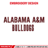 Alabama AM Bulldogs logo embroidery design, NCAA embroidery, Embroidery design,Logo sport embroidery,Sport embroidery.jpg